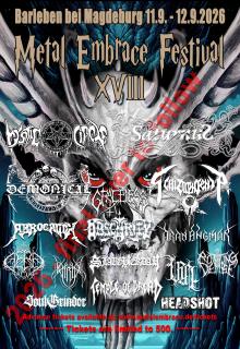 Flyer Metal Embrace Festival 2026