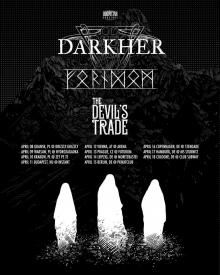 Flyer Darkher w/ Forndom & The Devil's Trade