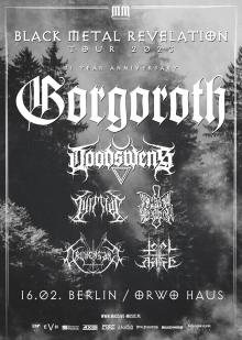 Flyer Gorgoroth w/ Doodswens & Tyrmfar & Hats Barn & Drudensang & Total Hate