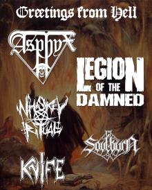 Flyer Asphyx w/ Legion Of The Damned & Whiskey Ritual