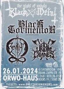 Flyer The Night Of Unholy Black Metal