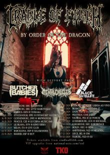 Flyer Cradle Of Filth w/ Butcher Babies & Mental Cruelty