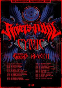 Flyer Rivers Of Nihil w/ Cynic & Beyond Creation & Daath