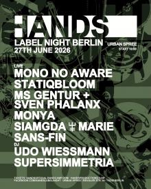 Flyer Hands Label Night Berlin Juni 2026