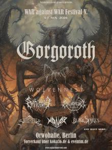 Flyer WAR against WAR Festival V