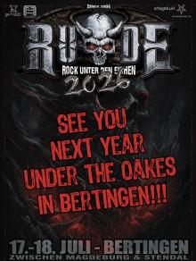 Flyer RUDE - Rock unter den Eichen 2026