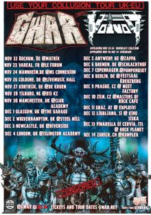 Flyer GWAR - Use Your Collusion Tour 2019