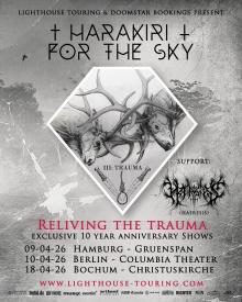 Flyer Harakiri For The Sky w/ Hæresis