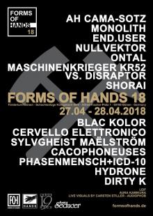 Flyer Forms Of Hands 2018