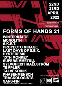 Flyer Forms Of Hands 2022