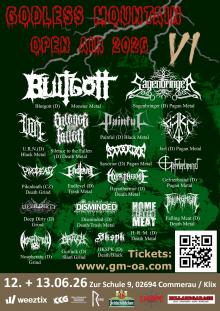 Flyer Godless Mountain 2026