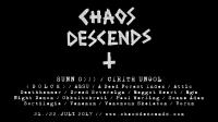 Flyer Chaos Descends Festival 2017
