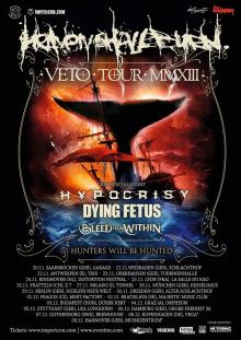 Flyer Heaven Shall Burn w/ Hypocrisy & Dying Fetus & Bleed From Within