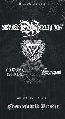 Flyer Misþyrming w/ Kringa & Ritual Death & Nubivagant