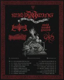 Flyer Misþyrming w/ Necrowretch & Profanation & Gorrch