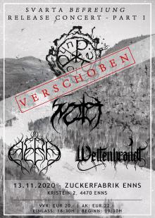 Flyer Svarta 'Befreiung' Release Concert w/ Dordeduh & Guests