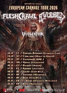 Flyer Fleshcrawl w/ Avulsed & Violentor