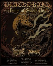 Flyer Blackbraid "On Wings of Sacred Death" European Tour
