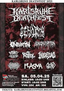 Flyer Karlsruhe Deathfest 2025