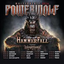 Flyer Powerwolf w/ Hammerfall & Windrose