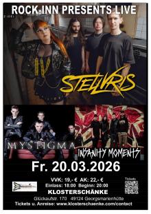Flyer Stellvris w/ Mystigma, Insanity Moments