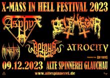 Flyer X-Mass In Hell Festival 2023