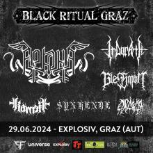 Flyer Black Ritual Graz 2024