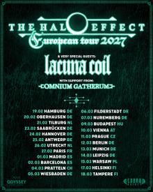 Flyer The Halo Effect w/ Lacuna Coil & Omnium Gatherum