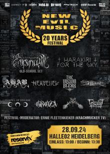 Flyer 20 Years New Evil Music Festival