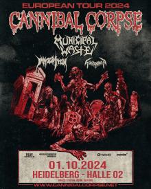 Flyer Cannibal Corpse w/ Municipal Waste