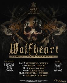Flyer Wolfheart w/ Before The Dawn & Suotana