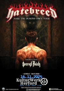Flyer Hatebreed w/ Sacred Reich