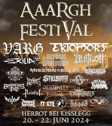 Flyer Aaargh Festival 2024