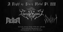 Flyer A Night of Black Metal Pt. III