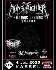 Flyer NunSlaughter w/ The Black Moriah & Cineastre