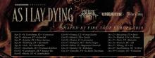 Flyer As I Lay Dying - Shaped by Fire European Tour 2019