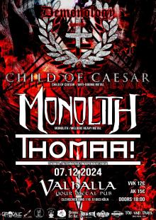 Flyer Child of Caesar w/ Monolith & THOMAA