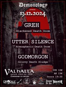 Flyer Greh w/ Utter Silence & Godmorgon