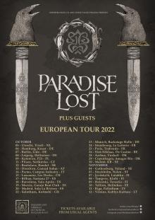 Flyer Paradise Lost - European Tour 2022