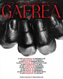 Flyer Gaerea - Live in Leipzig 2025