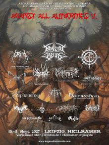 Flyer Against All Authorities Festival V