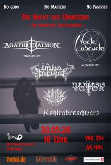 Flyer Nacht des Unwesens (ein primitives Zwischenspiel)