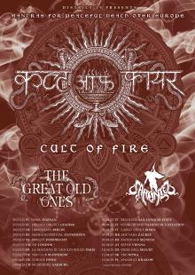 Flyer Cult Of Fire w/ The Great Old Ones & Caronte