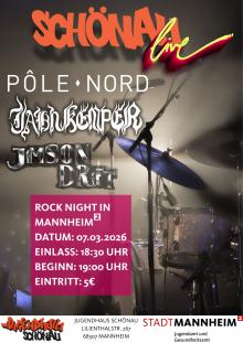 Flyer Rock Night in Mannheim