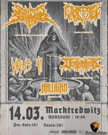 Flyer So This Is Suffering w/ Castiel & Death Mask & Virus 41 & Halligan