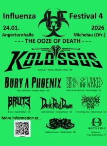 Flyer Influenza Festival 4 - The Ooze of Death -