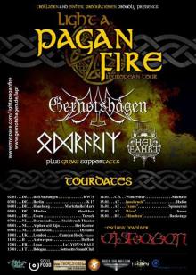 Flyer Light A Pagan Fire Tour 2009