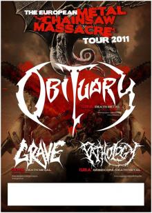 Flyer The European Metal Chainsaw Massacre Tour 2011