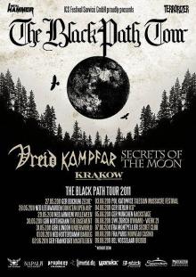 Flyer Vreid w/ Kampfar - The Black Path Tour 2011