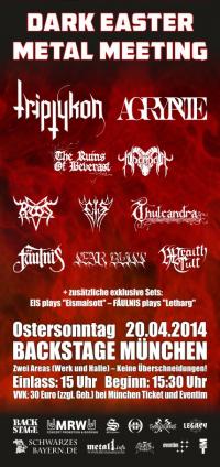 Flyer Dark Easter Metal Meeting 2014
